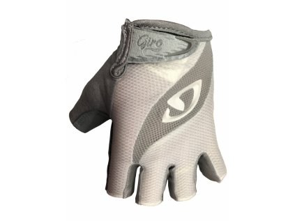 Cyklistické rukavice GIRO Tessa dámské bílá-šedá