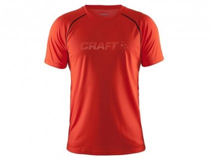 Triko s krátkým rukávem CRAFT Prime pánské oranžová tmavá