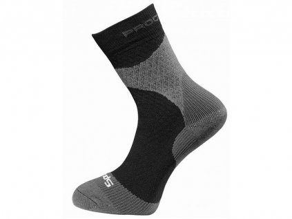 Trekové ponožky PROGRESS Sprint černá-šedá
