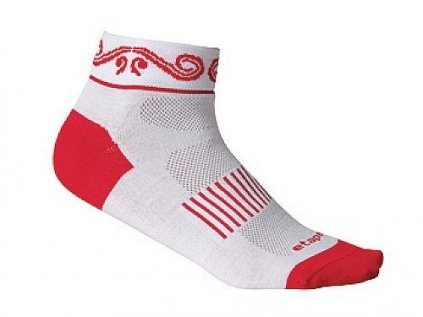 Cyklo ponožky ETAPE Kiss bílá-červená