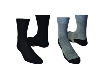 Trekové ponožky VAVRYS Light Trek CMX 2020 - 2 páry černá-šedá