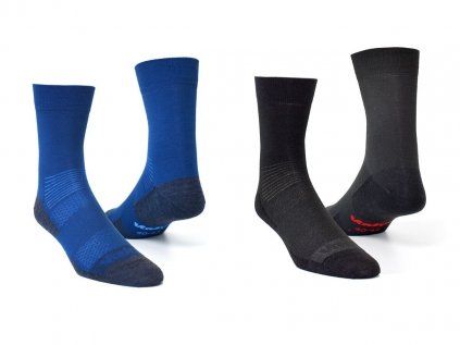 Trekové ponožky VAVRYS Light Trek CMX 2020 - 2 páry modrá-černá