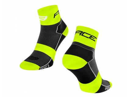 Cyklo ponožky FORCE Sport 3 černá-fluo