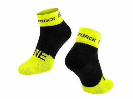 Ponožky FORCE One fluo-černá