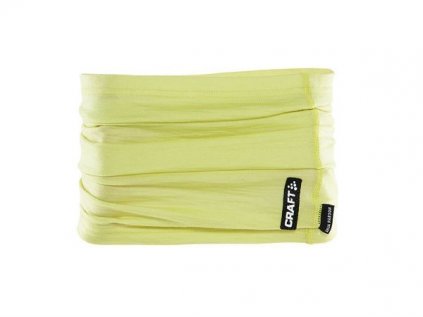 Multifunkční šátek CRAFT Bormio (tubus) lime-žlutá