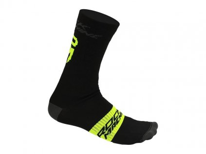 Cyklo ponožky ROCK MACHINE Flash černá-žlutá neon