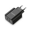 Napaječ cestovní - ALIGATOR Power Delivery 20W, USB a USB-C výstupem černá