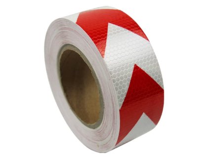 reflexni paska brvy bila cervena sipky 11