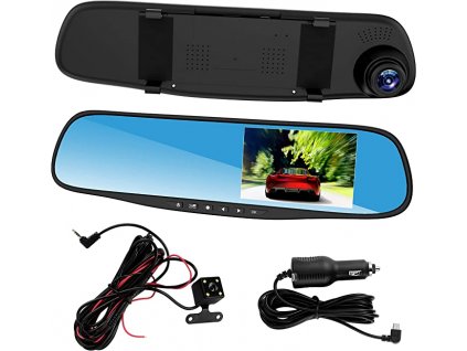 auto kamera cerna skrinka zrcatko full hd 10