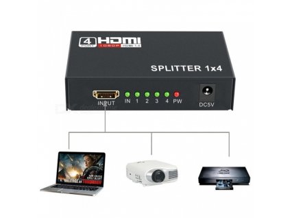 hdmi rozbočovač 4v1 2