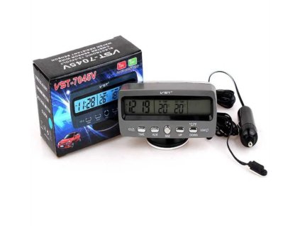 telpomer hodiny voltmetr auto 12v 5