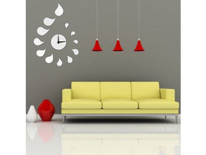 3DDIYWaterDropletShapeWallClockWallStickerHomeDecoration SKU198169 8742 1000x1000