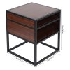 Noční stolek hnědý, 45 x 45 x 55 cm