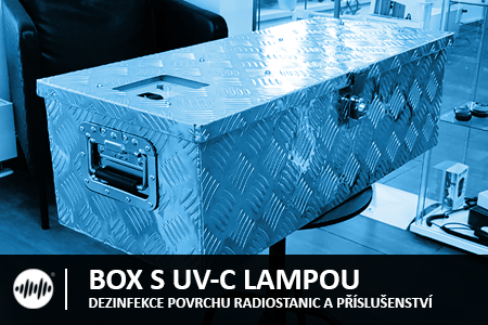 BOX NA RADIOSTANICE S UV-C GERMICIDNÍ LAMPOU 