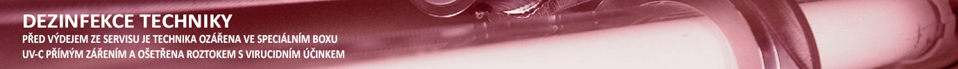 Dezinfekce rádiové techniky v servisu radiostanic