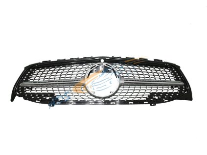 W118 Diamond Grille With Camera Silver scaled (1)