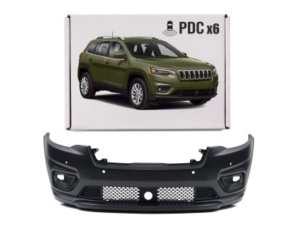 JEEP CHEROKEE V KL 2018-2023 FACELIFT KOMPLETNÍ PŘEDNÍ NÁRAZNÍK S PDC 68406528AC
