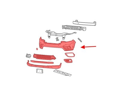 120380 1 predni naraznik bez pdc jeep cherokee v kl 2018 2023 po faceliftu 68406528aa