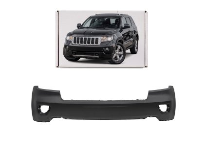 JEEP GRAND CHEROKEE IV WK2 2010-2014 PŘED FACELIFTEM PŘEDNÍ HORNÍ NÁRAZNÍK BEZ PDC A PODLOŽEK 68084159AB