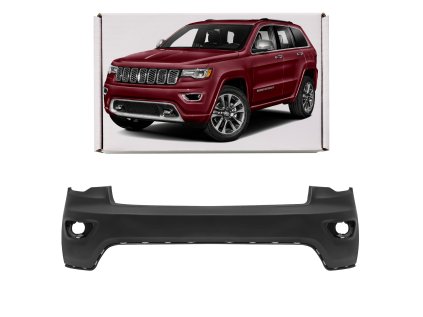 JEEP GRAND CHEROKEE IV WK2 2017-2021 PO DRUHÉM FACELIFTU PŘEDNÍ HORNÍ NÁRAZNÍK BEZ PDC BEZ PODLOŽKY 6EB83TZZAA