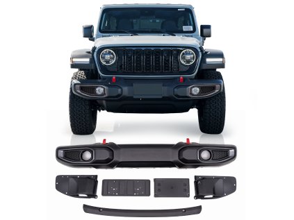 Přední nárazník bez PDC JEEP JL 2018+ RUBICON PLASTOVÝ WRANGLER