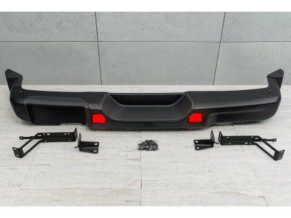 Zadní nárazník bez PDC JEEP JL 2018+ RUBICON OCELOVÝ WRANGLER