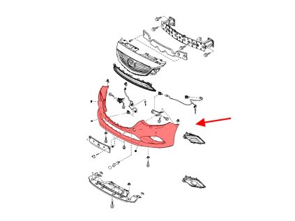 120971 predni naraznik pod pdc mazda 6 iii gj 2012 2014 predfaceliftovy ght650031cbb