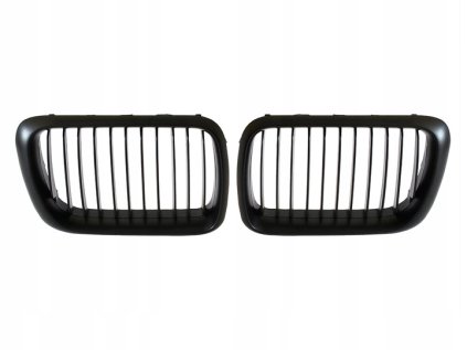 2642 predni maska ledvinky mrizky cerna matna bmw 3 e36 1996 1999 sada l p