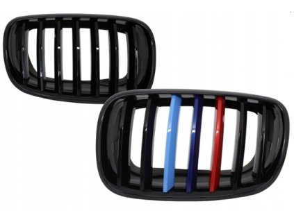 3683 predni maska ledvinky mrizky bmw x5 e70 x6 e71 sada l p