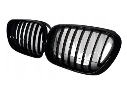 5457 predni maska ledvinky mrizky bmw x5 e53 01 03 cerna leskla