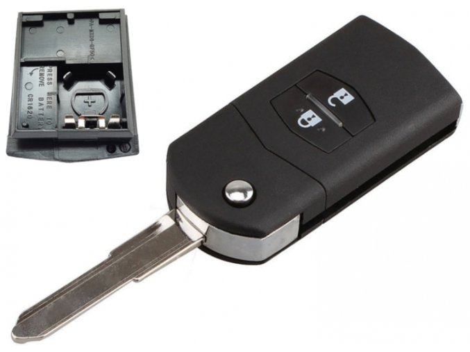 Náhradní obal klíče 2-tlačítkový, MAZDA 2 3 5 6 CX-7 RX-8 (MZ24R)