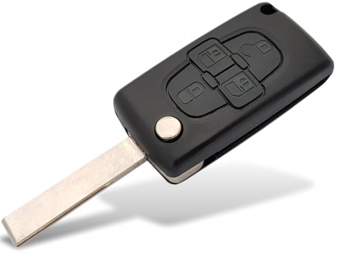 Náhradní obal klíče 4-tlačítkový, CITROEN C8 (HU83)