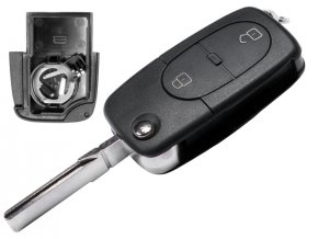 Náhradní obal klíče 2-tlačítkový, AUDI A3 A4 A6 A8 TT HU66 (HAA)