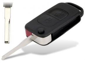 Náhradní obal klíče 2-tlačítkový, MERCEDES W202 W203 W210 W168 (HU64)