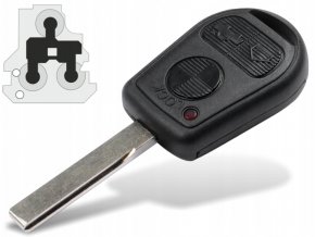 1256 nahradni obal klice 3 tlacitkovy bmw 3 e36 e46 5 e39 7 e38 hu92