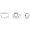1010 inox 5812 koncovka vyfuku 180x107x70mm dyfuzor bass