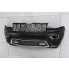 Přední nárazník bez PDC bez ostřikovačů s mřížkou 6eb83tzzaa JEEP GRAND CHEROKEE IV WK2 2017-2021 PO DRUHÉM FACELIFTU CHROMOVANÝ CHROMOVANOU