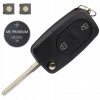 Náhradní obal klíče 2-tlačítkový, AUDI VW (HU66) + Baterie