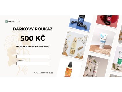 Dárkový poukaz v hodnotě 500 Kč