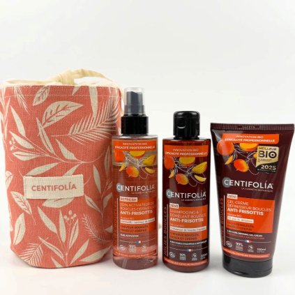 Kozmetické vrecko z bio bavlny GOTS starostlivosti pre kučeravé vlasy