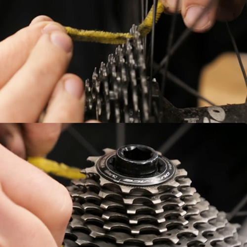 Čistič kola z chlupatého drátku - Efektivní údržba kazety a převodníku