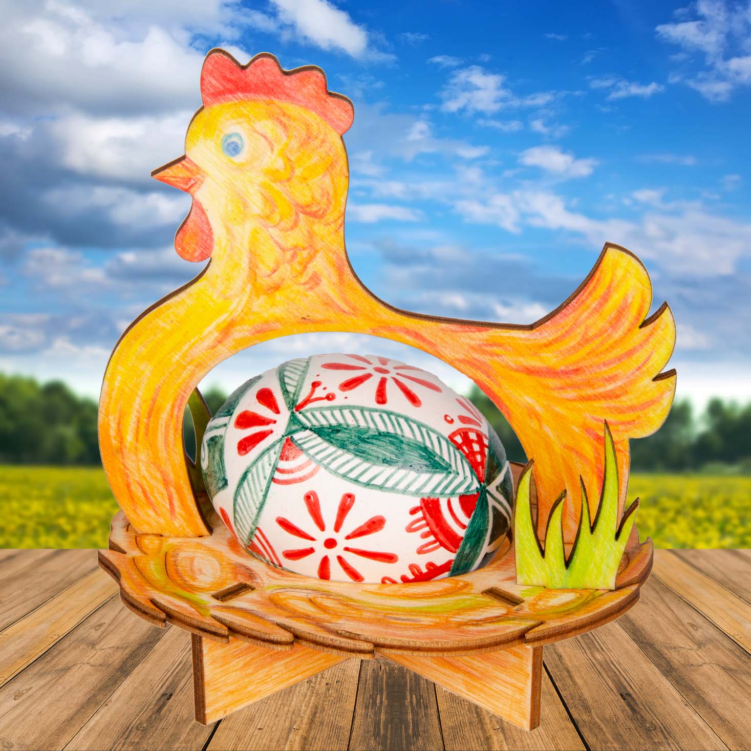 Vytvořte si vlastní originální dřevěnou slepičku