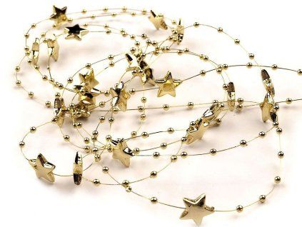 Beads and Little Stars on Nylon Thread