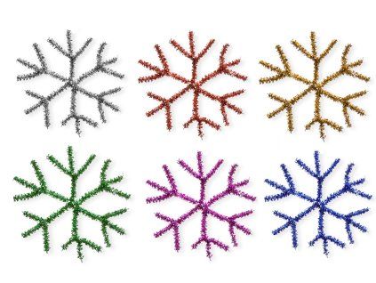 Snowflake 75 mm, DIY Kit, 6 pcs