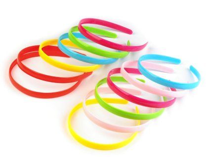 Plastic Headband, Width 1.1–1.3 cm, Circumference 35 cm