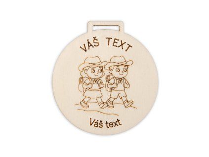 Dětská medaile 7cm | Přírodní