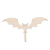 Holz-Fledermaus 50x136mm, unbemalt, zum Einstecken