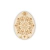 Wooden Easter egg 10x7,6cm, 6 pcs