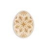 Wooden Easter egg 10x7,6cm, 6 pcs