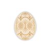 Wooden Easter egg 10x7,6cm, 6 pcs